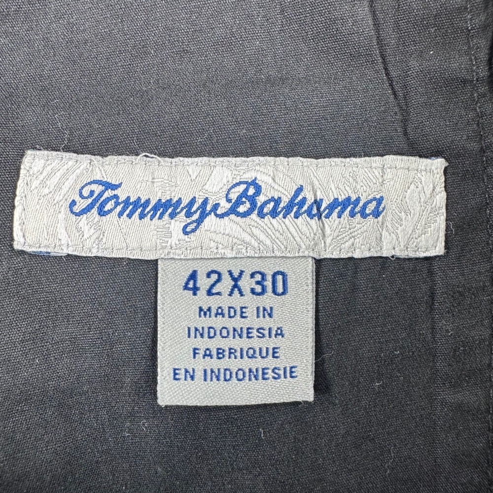 Tommy Bahama Chino Pants Mens 42x30 Navy Blue Boracay Cotton Blend Casual Golf - Picture 2 of 16